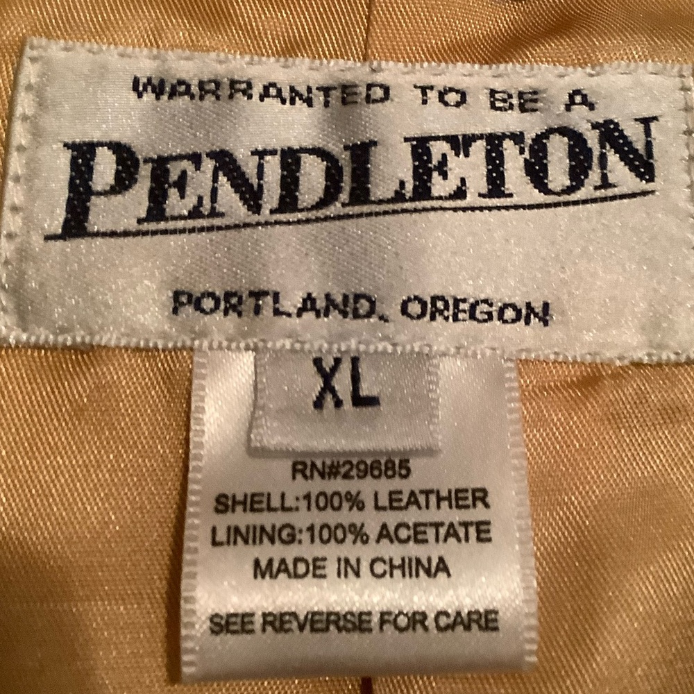 Pendleton Golden Yellow Leather Jacket - image 2